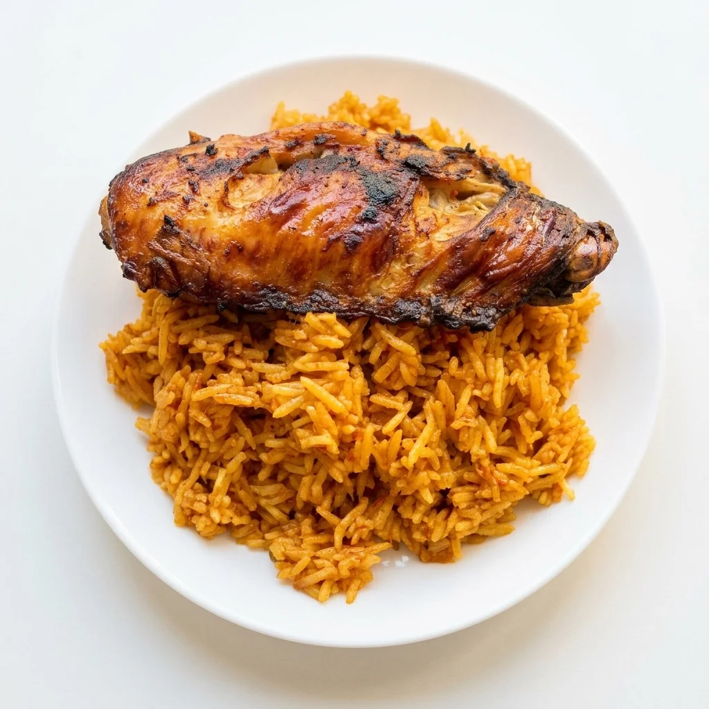 Jollof Rice at Loo Afro Naija Cuisine - Authentic Nigerian Restaurant in south Edmonton, AB